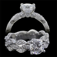 Harout R Platinum engagement ring Harout R