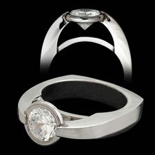 Eddie Sakamoto platinum diamond engagement ring