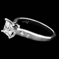 Scott Kay Platinum princess diamond ring