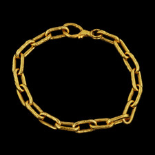Gurhan 24k gold chain link bracelet