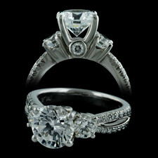 Scott Kay Scott Kay split shank pave' diamond engagement ring