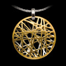 A beautiful 14K gold plated pendant from german designer Bastian Inverun. The chain is made of .925 sterling silver and is ordered separately. 
