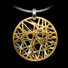 Bastian Inverun 14K gold plated pendant