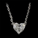 Our classic handmade 18kt white gold diamond heart shaped pendant with diamond cut cable chain. These can be made with any sized diamonds. We make these in any length also. 18kt yellow gold and platinum are available. Pictured a 1.14ct SI1 F. A timeless design.  Made in the America. 