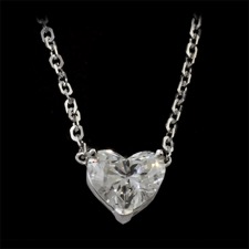 Pearlman's Bridal 18kt gold heart shaped pendant
