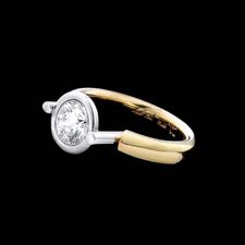 Whitney Boin 18kt. yellow gold bezel engagement ring