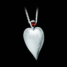 Bastian Inverun Garnet heart necklace