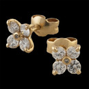 These stunning 14kt yellow gold diamond earrings have a total diamond weight of .50ct.  The stones are VVS in clarity and H in color.