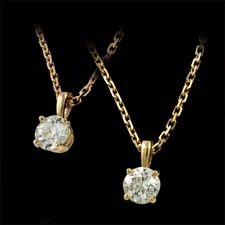 Pearlman's Bridal diamond solitaire pendant