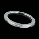 Michael B Petite Lace platinum diamond wedding band. This ring is set with 42 diamonds weighing .40ct total of E-F VVS quality.  The ring is 2.0mm in width. Very pretty :-)