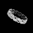 Beverley K's platinum floral diamond wedding ring, set with .23ctw in diamonds.  The ring measures 4.0mm in width.  This is one of the best buys for a diamond and platinum band.
