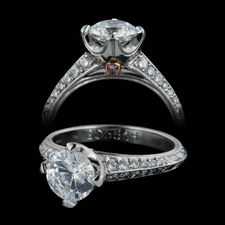 Michael Beaudry platinum Beautique Tiara engagement ring