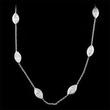 Pearlman's Bridal 18kt gold diamond eternity necklace
