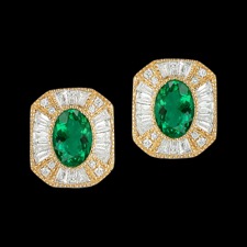 Pearlmans Collection DMK Diamond & Emerald Earrings