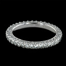 This beautiful platinum diamond eternity wedding band is from Michael B's Petite Princess collection.  The ring is a three sided diamond band with 1.0ct. total weight in diamonds.
