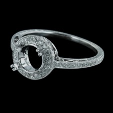 Beverley K 18k semi mount engagement ring