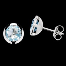 Bastian Inverun Bastian-Inverun: 925 Sky Blue Topaz 3.4ct stud earrings