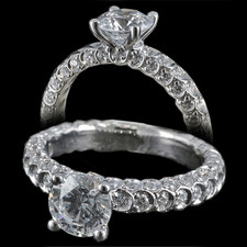 Harout R 18k white eternity gold engagement ring