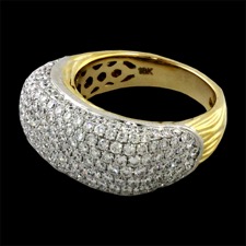 Spark 18k gold diamond cluster ring