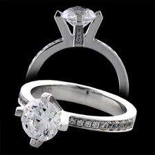 Eddie Sakamoto Four prong Diamond engagement ring