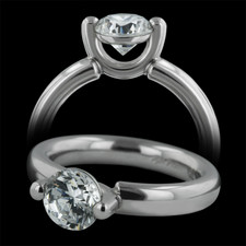 Whitney Boin Platinum U engagement ring
