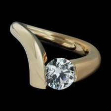 Steven Kretchmer 18kt rose gold high polish engagement ring