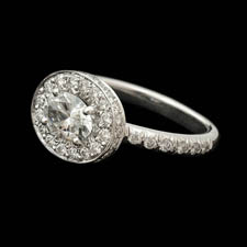 Gumuchian Halo platinum engagement ring