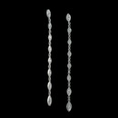A classic pair of diamond marquise drop earrings from Beverley K.  These post back earrings are set with a .32 ctw of round diamonds in marquise shaped frames.  