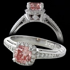 Bridget Durnell Pink diamond platinum ring