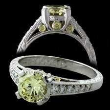 Bridget Durnell Canary diamond platinum ring