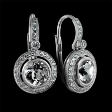 Beverley K 18kt white gold diamond drop earring semi-mounts