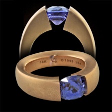 Steven Kretchmer 18k rose gold saphhire ring