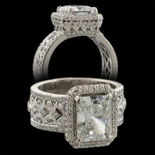 Michael B. Quintessa Trois diamond engagement ring