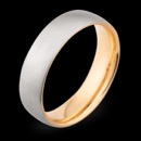 A stylish and men's ring that is not too over the top. The inside of the ring is 18k rose gold high polished. The outside of the ring is Platinum with a brush finish.
The rings measures 6mm in width. Come in your choose of gold color and metal content.