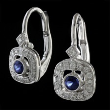 Beverley K Blue sapphire and diamond earrings