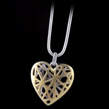 Closeout Jewelry Bastian Inverun silver heart pendant