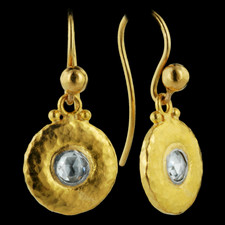 Gurhan 24 karat yellow gold earrings with diamonds