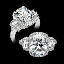 Michael Beaudry handmade custom Platinum and diamond ring